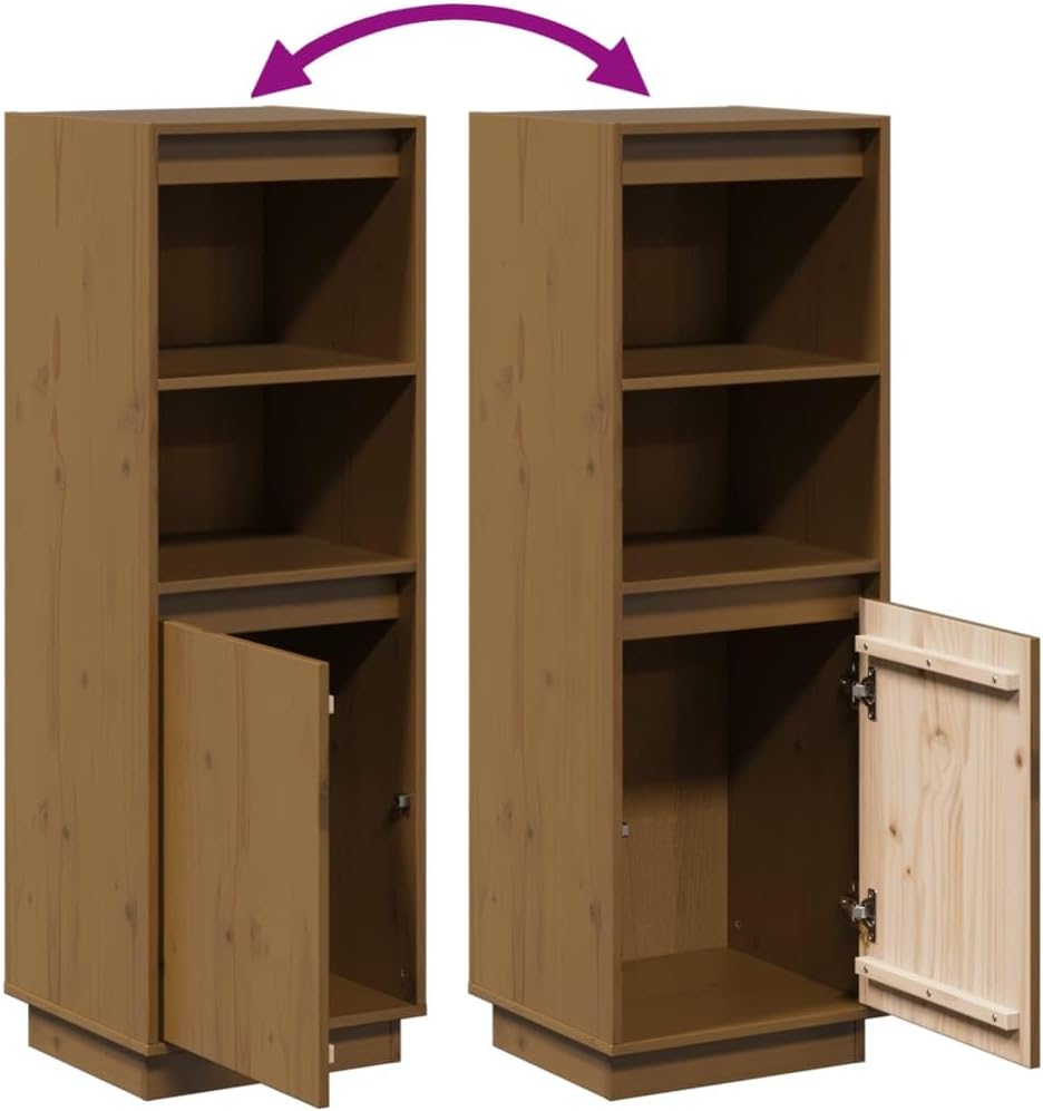 vidaXL Highboard Vitrine Sideboard Kommode Schrank Beistellschrank Bücherschrank Hochschrank Holzsch
