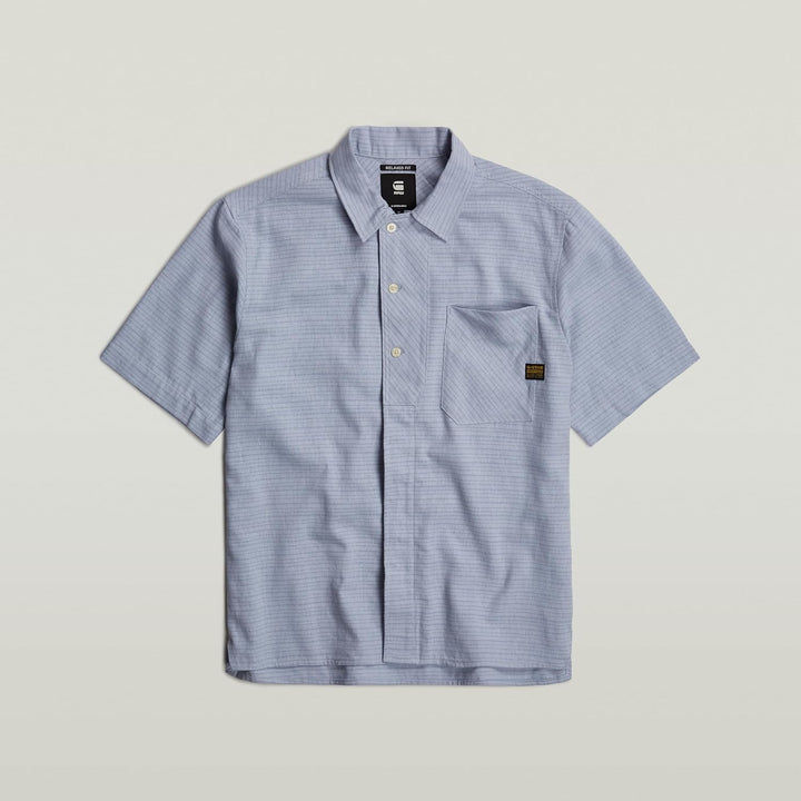 G-Star RAW Herren Workwear Resort s Shirt L Mehrfarben (Faze Blue Rainbow Stripe D24299-d533-g300),