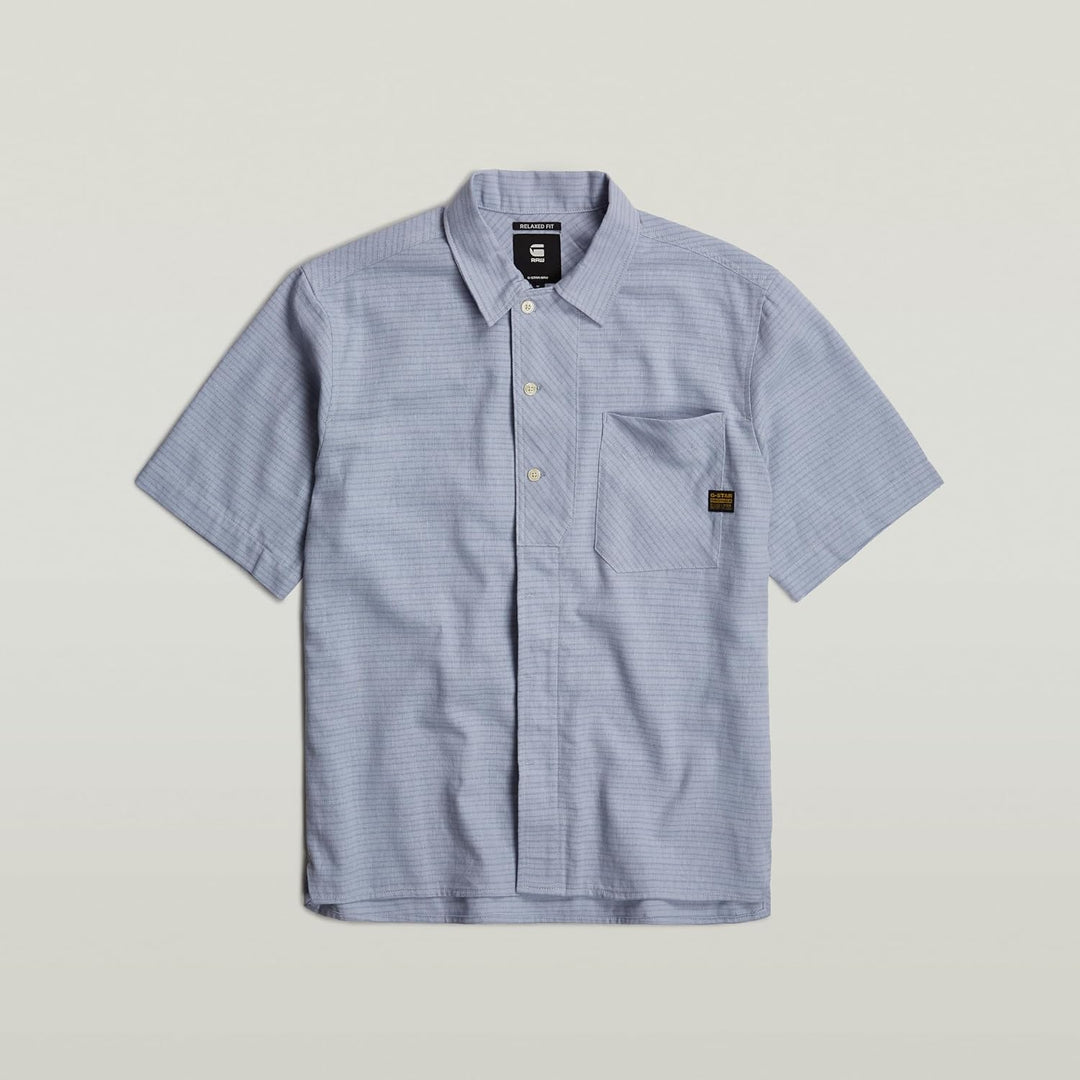 G-Star RAW Herren Workwear Resort s Shirt L Mehrfarben (Faze Blue Rainbow Stripe D24299-d533-g300),