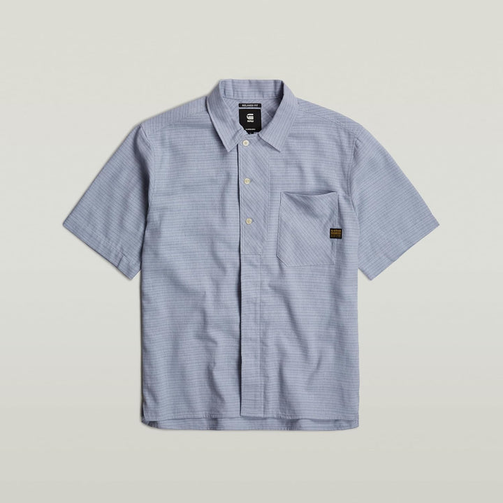 G-Star RAW Herren Workwear Resort s Shirt L Mehrfarben (Faze Blue Rainbow Stripe D24299-d533-g300),