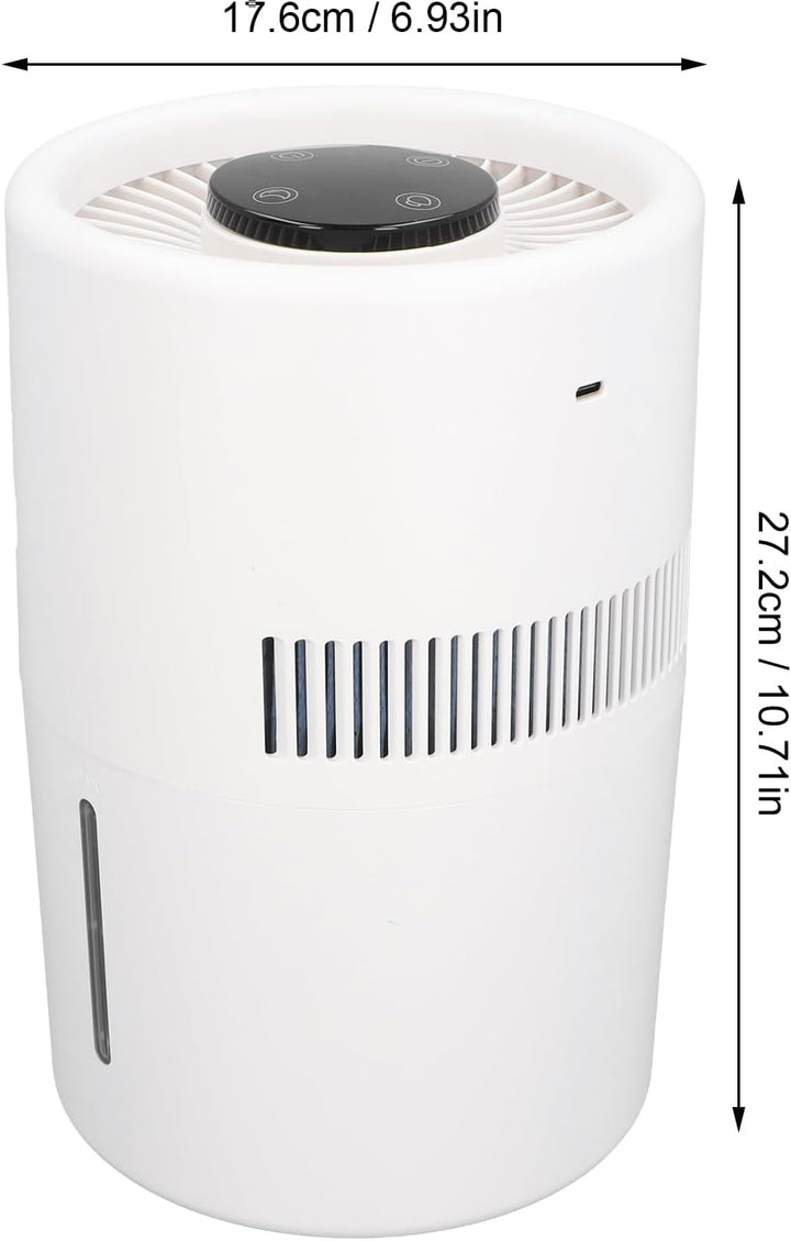 Luftreiniger mit Kombination, 2-in-1-Luftreiniger und Luftbefeuchter, 5 W, 4 L Wassertank, Luftbefeu