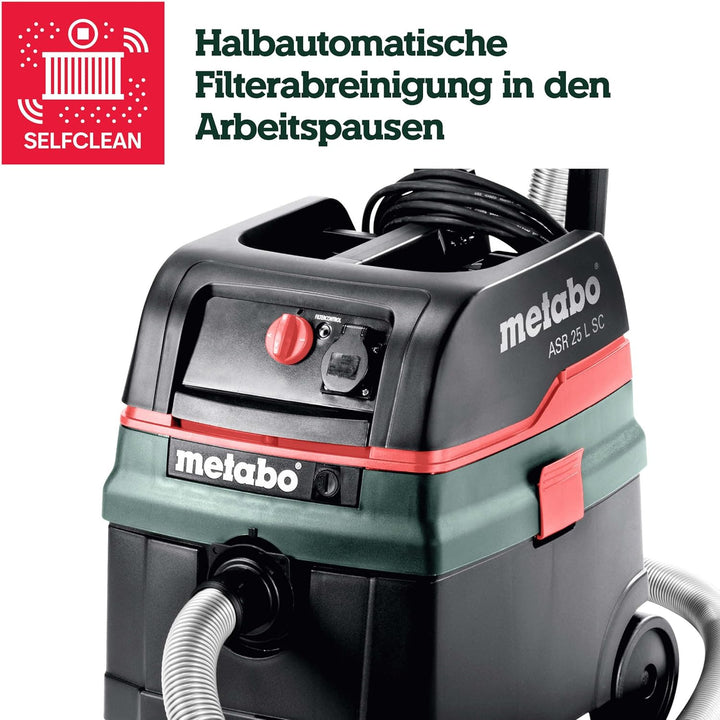 Metabo Allessauger ASR 25 L SC (602024000) Karton; mit elektromagnetischer Abrüttlung, Luftleistung