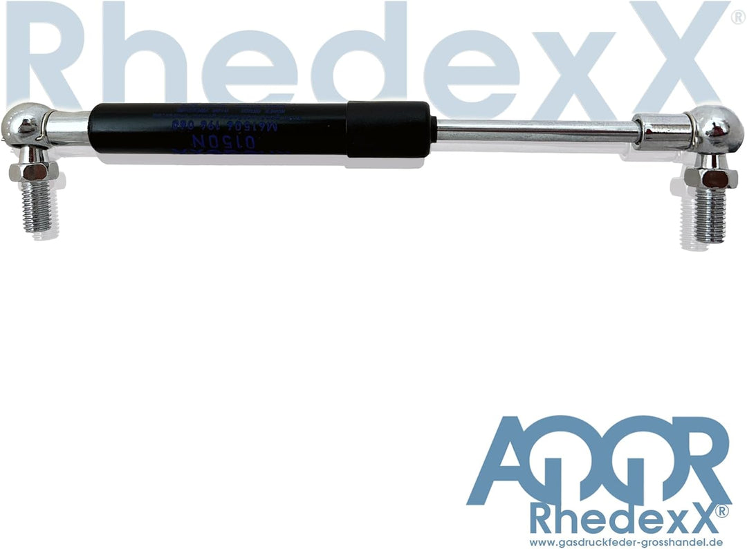 RhedexX® Gasdruckfeder Ersatz für Kesseböhmer - Hettich LIFT-O-MAT 196mm/60mm/100N-380N Gasdruckdämp