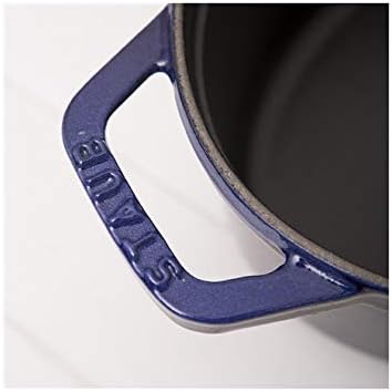STAUB Gusseisen Bräter/Cocotte, Rund 24 cm, 3,8 L, Aromaregen Funktion, Für alle Herdarten geeignet,