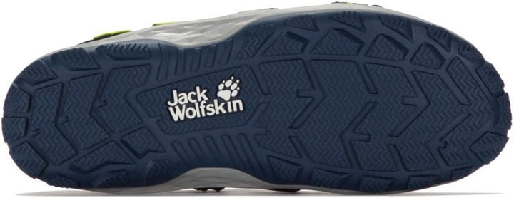 Jack Wolfskin Unisex Kinder Sun Climber K Sandale 26 EU Blue Lime, 26 EU Blue Lime