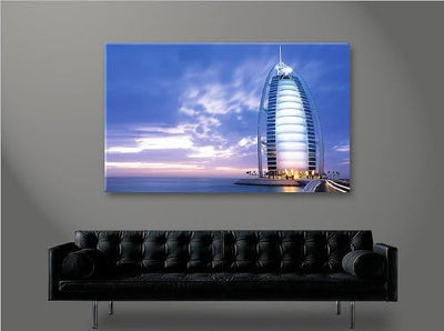 islandburner Bild Bilder auf Leinwand Burj Al Arab Dubai 1p XXL Poster Leinwandbild Wandbild Dekoart