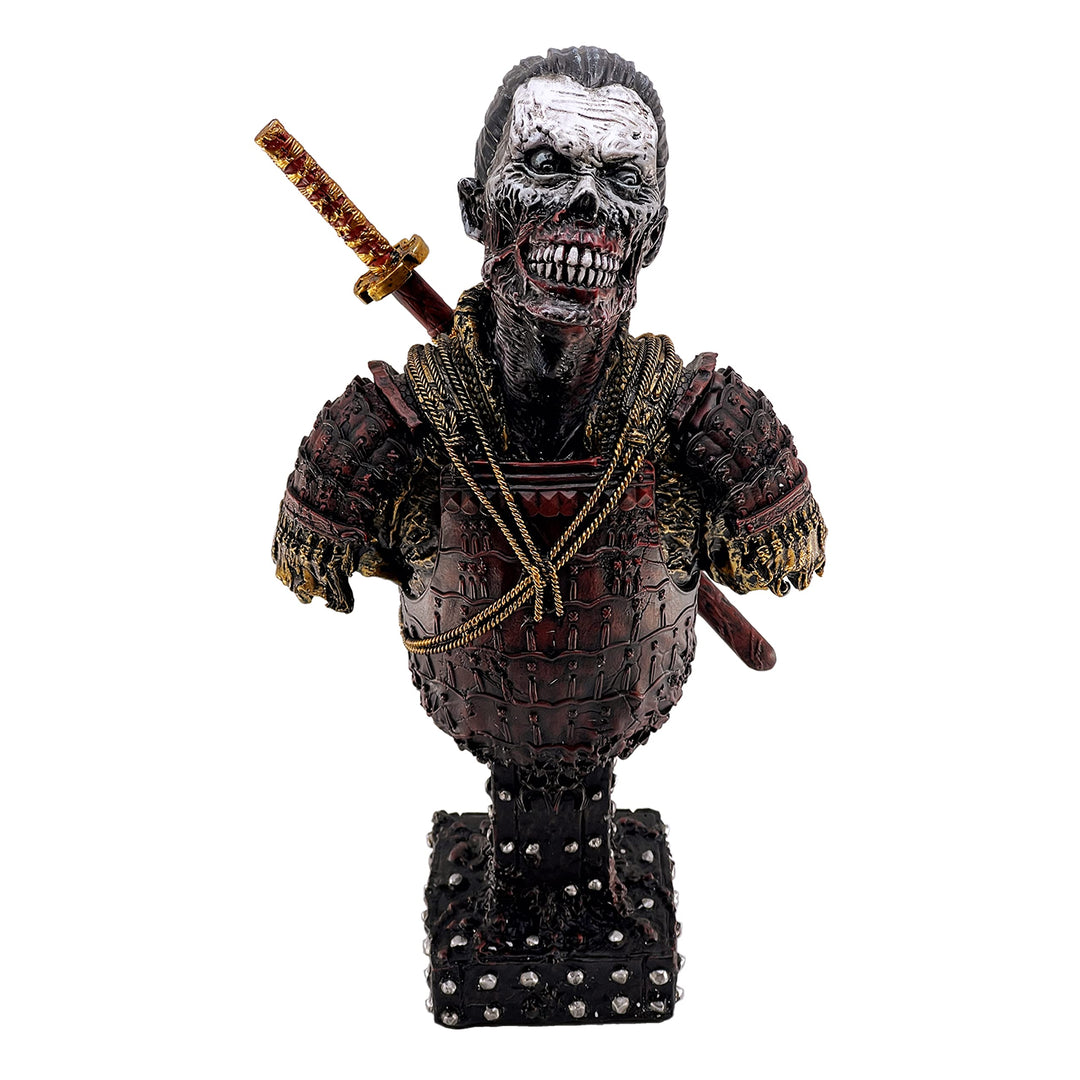 LOOYAR Resin Undead Japanische Samurai Zombie Büste Statue Skulptur Ornament Figur Handwerk für Zuha
