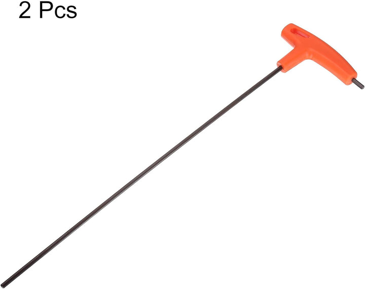QUARKZMAN 2 Stück 4mm Innensechskantschlüssel T-Griff Schlüssel mit Flachkopf, Metrisch Länge 350mm