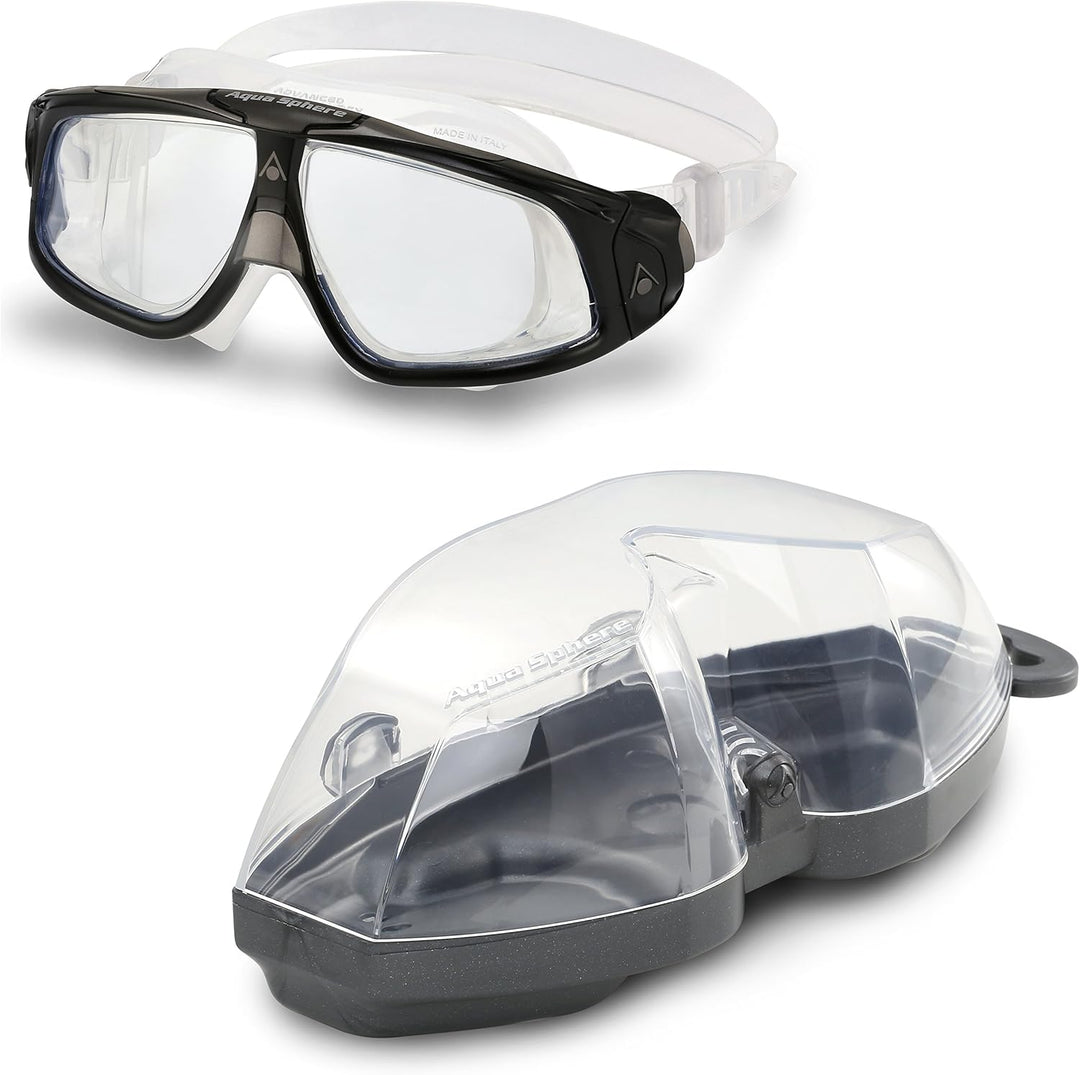 Aquasphere Unisex Seal 2.0 Schwimmbrille schwarz/grau, schwarz/grau