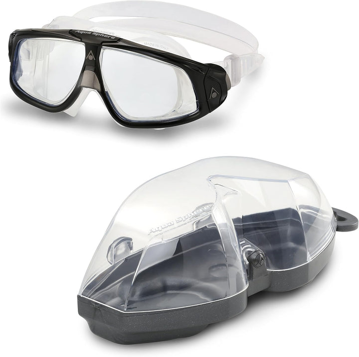 Aquasphere Unisex Seal 2.0 Schwimmbrille schwarz/grau, schwarz/grau