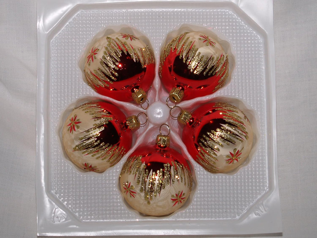 Christbaumkugel 6cm Tradition von Jingle Bells Lauscha