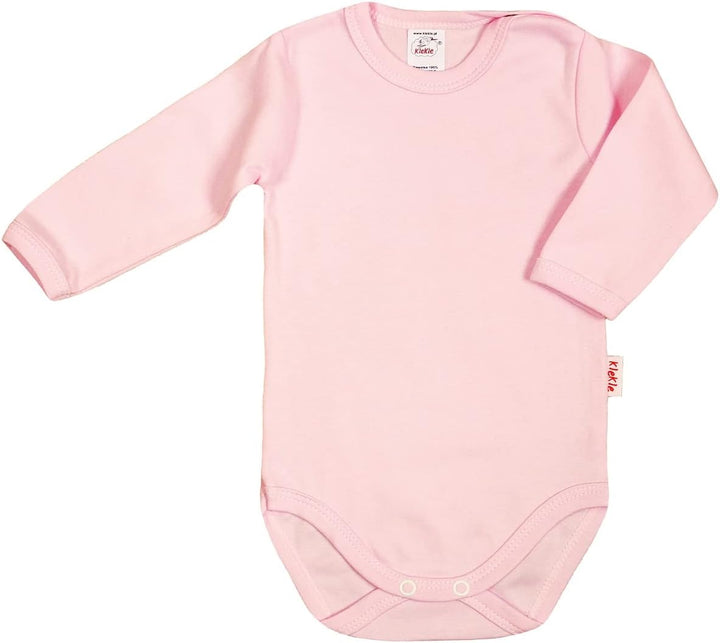 KLEKLE Baby Body - Body Langarm Unisex - 5er-Pack - mit Druckknöpfen - 100% Baumwolle - Babykleidung