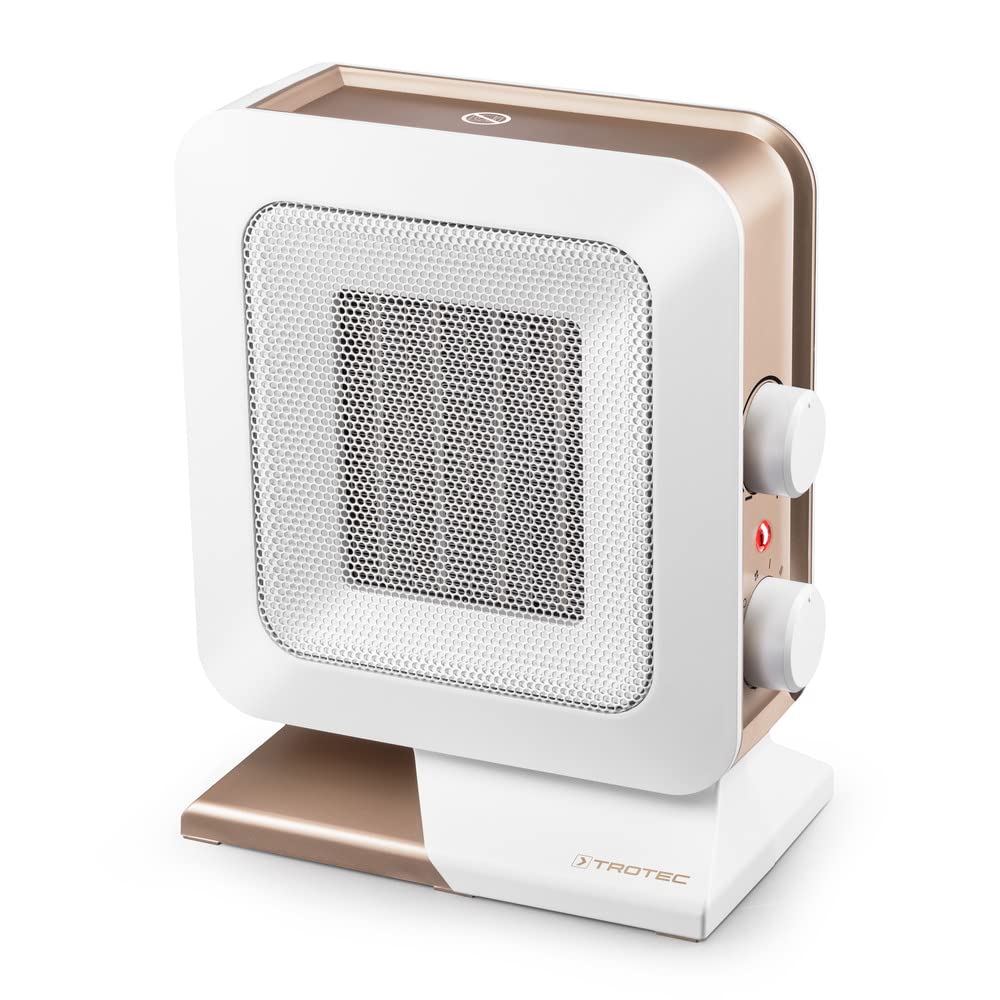 TROTEC Keramik Heizlüfter TFC 14 E – Heizleistung 700 W / 1400 W – Elektroheizung mit Thermostat, Ra