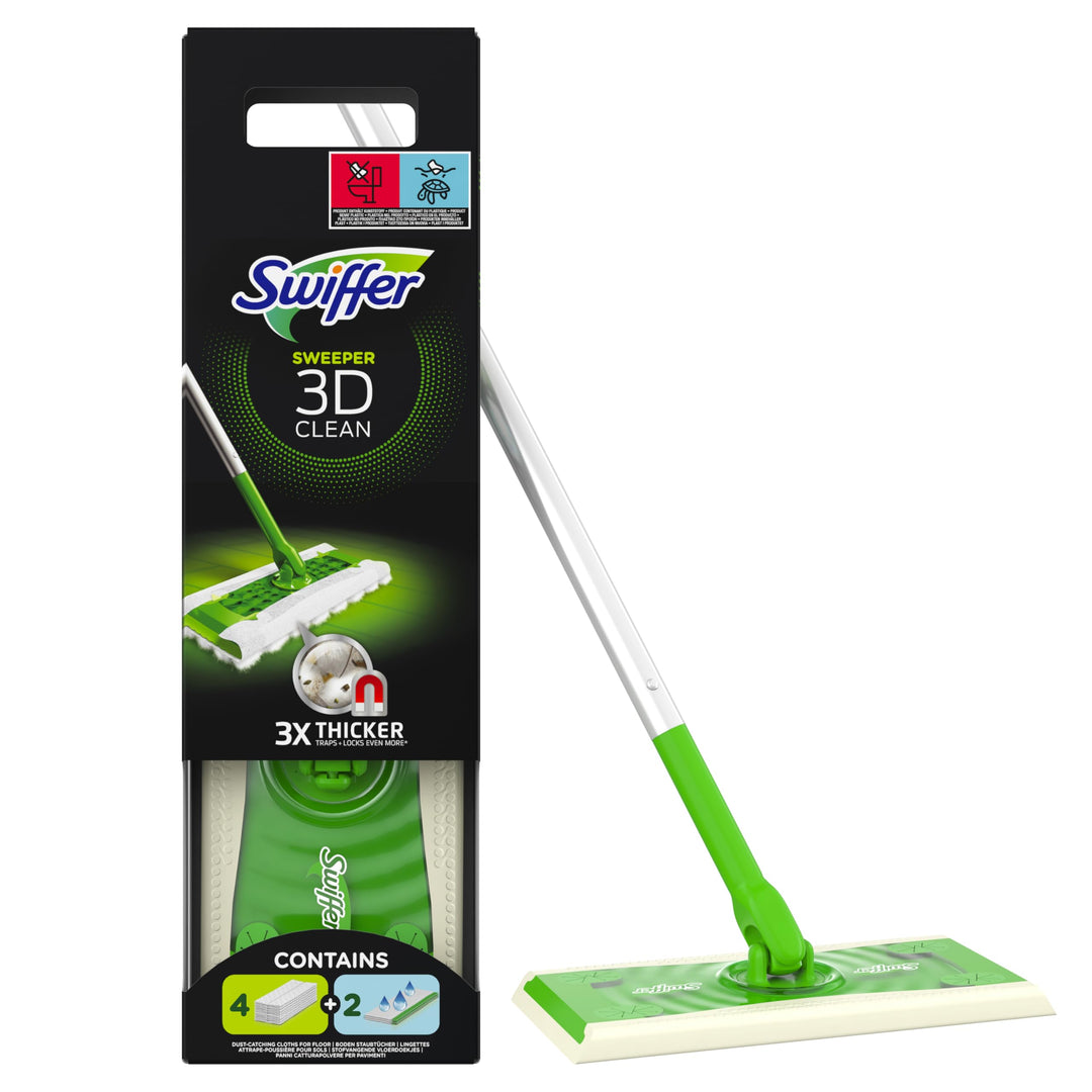 Swiffer 3D-Reinigungs-Set, 4 Trockentücher / 2 Feuchttücher