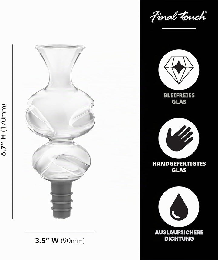 Conundrum Aerator/Pourer by Final Touch Flasche Wein Belüfter, Flasche Wein Belüfter