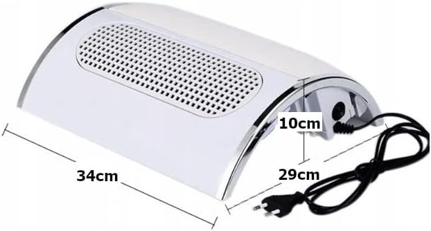 Retoo Nagelstaubabsauger Professioneller 40 W, Nagel Staubsauger für Acrylnägel, Gelnägel, Kallus En