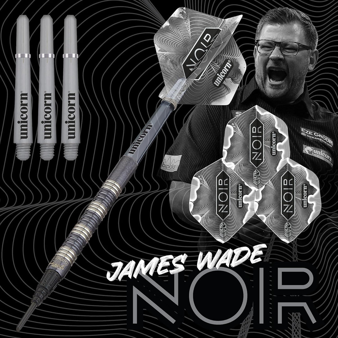 Unicorn Soft Darts Noir James Wade 90% Tungsten Softtip Darts Softdart Hochwertiger Tungsten Dart Da