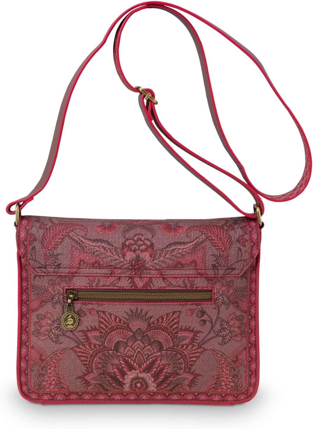 PiP Studio Cross Body Flap Kyoto Festival Dark Pink 25x7x20cm