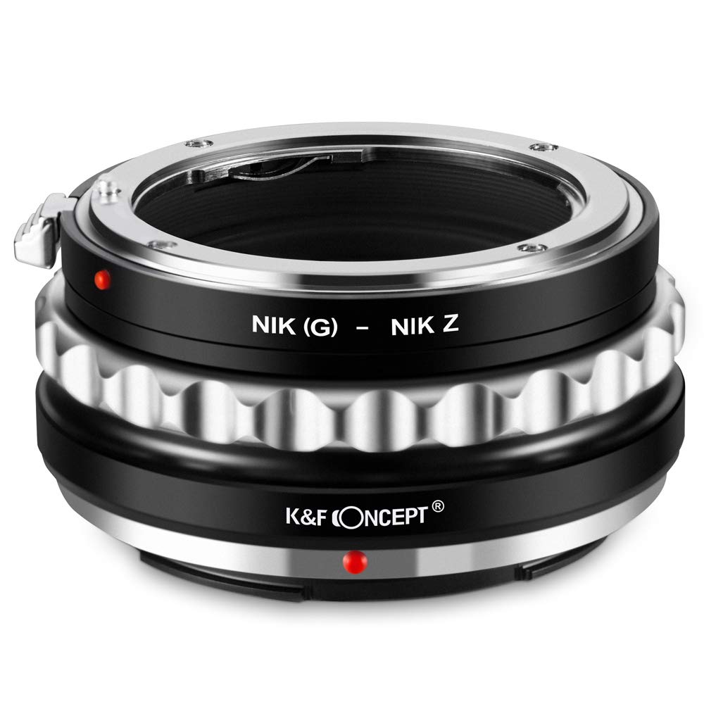 K&F Concept Nikon G-NIK Z Bajonettadapter Objektiv Ring für Nikon G/F/AI/D Objektive auf Nikon Z 7 u