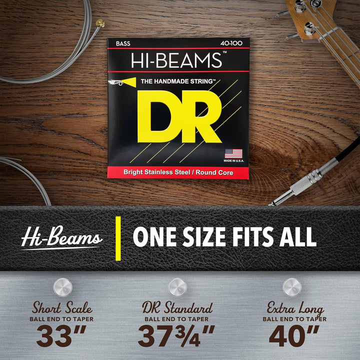 DR String LR-40 Hi-Beam Saitensatz für Bassgitarre LR-40 (40-100), LR-40 (40-100)