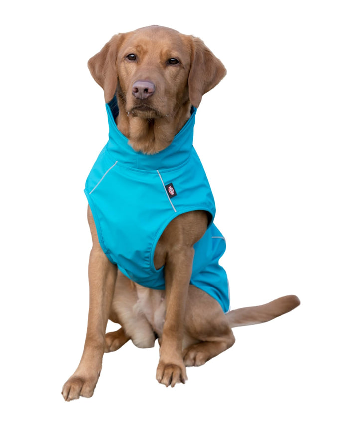 TRIXIE Regenmantel Vimy für Hunde XS türkis – Hunde-Regenjacke mit reflektierenden Elementen für meh