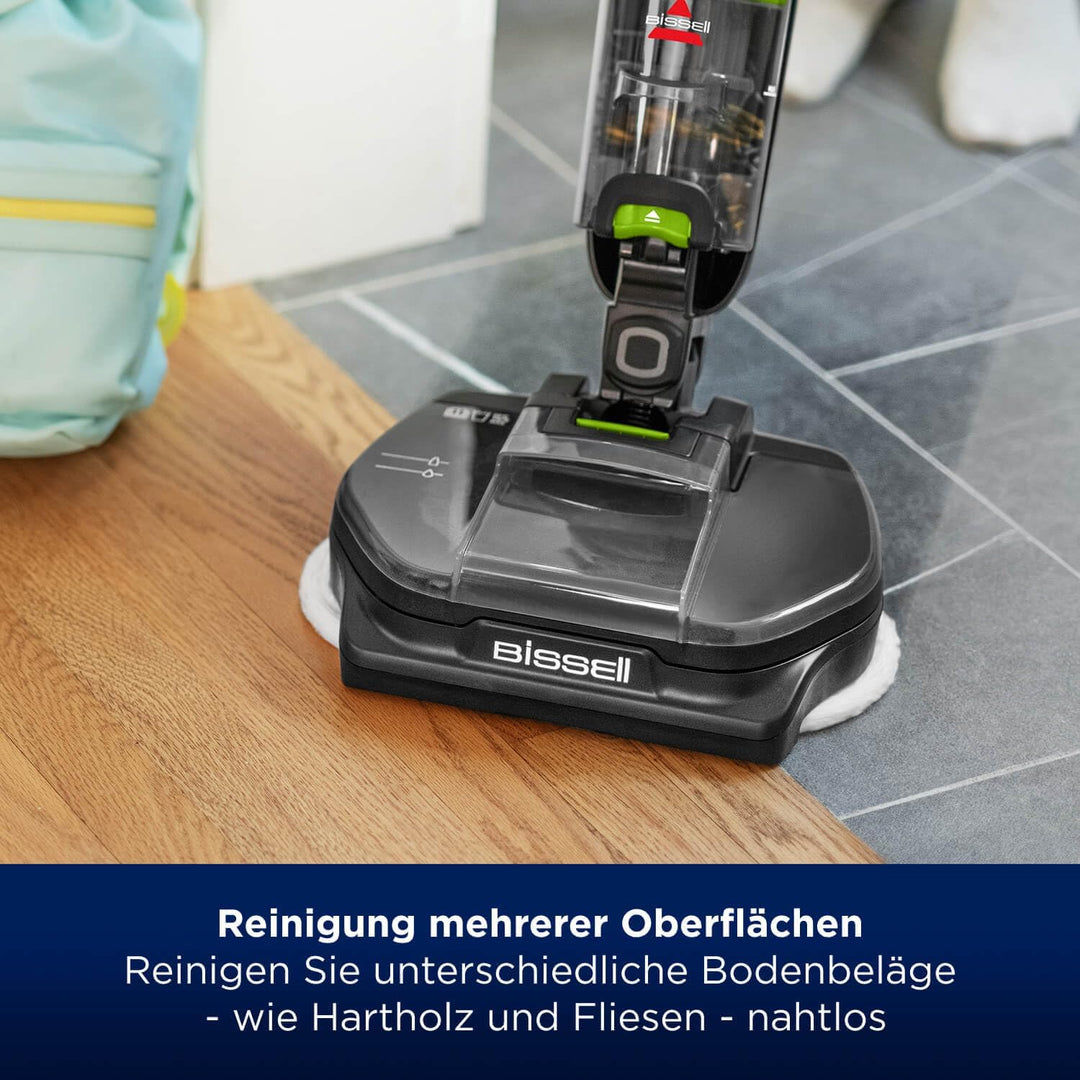 BISSELL Zubehör-Kit Für SpinWave + Vac | Waschbare und Wiederverwendbare Mopps Mit Filter | Enthält