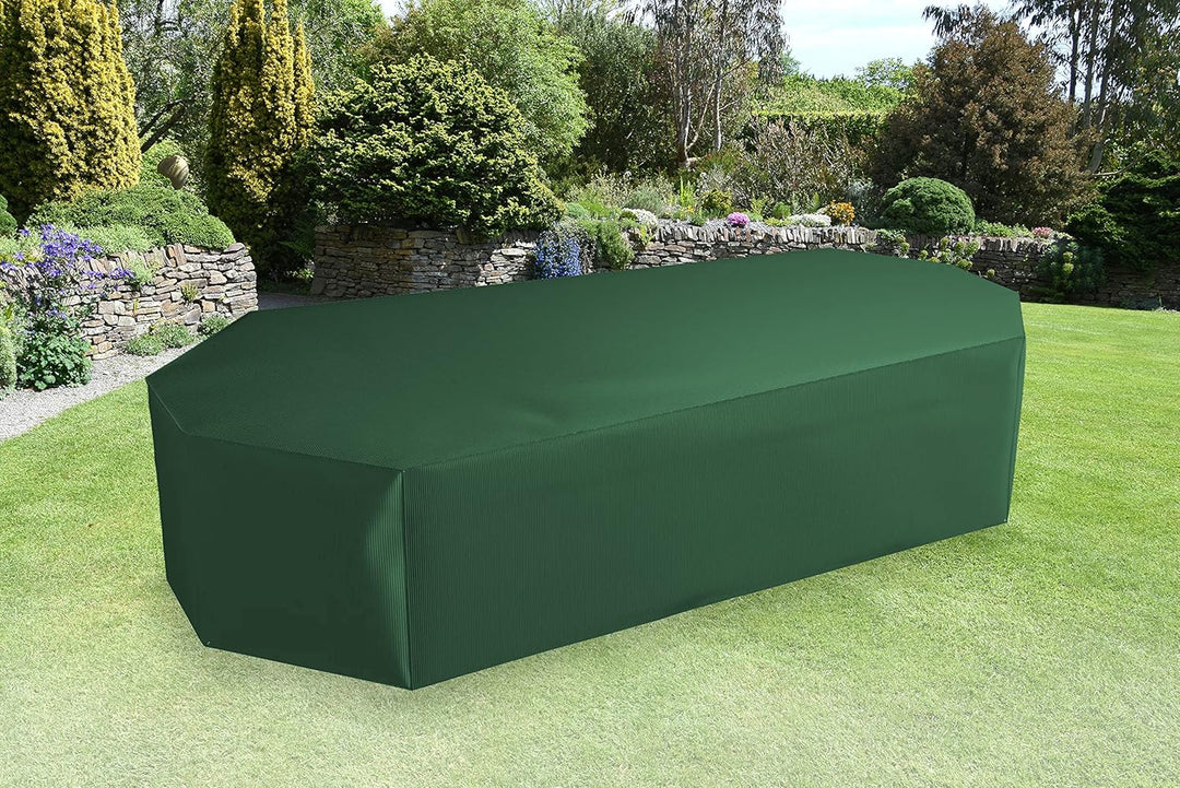 Bosmere C537 Premium-Schutzhülle für rechteckige Tischgruppe Grün, Grün 126" L x 75" W x 37" H