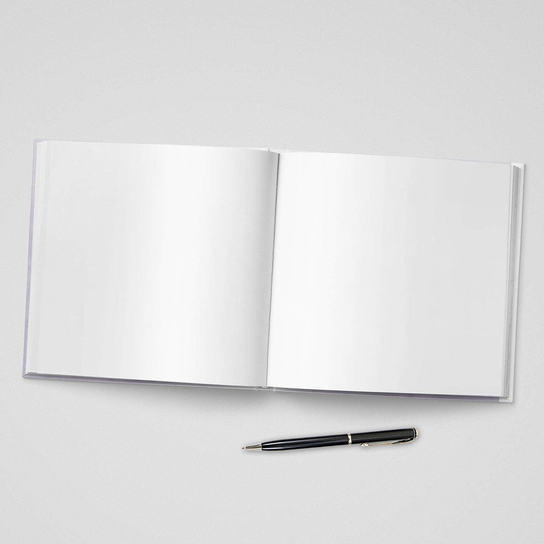 DeinWeddingshop Gästebuch Hochzeit - personalisiert - Hochzeitsgästebuch, Hardcover 21x21 cm (Inhalt