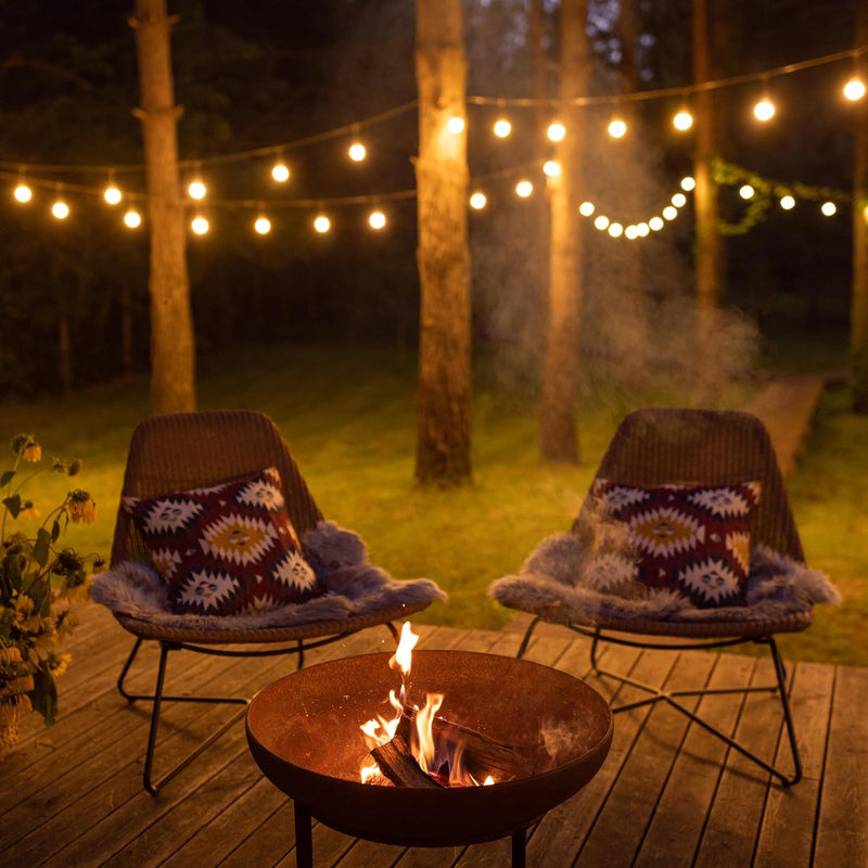 Montafox Feuerschale Feuerstelle Lagerfeuer Metall Ø 58 cm für Garten und Terrasse