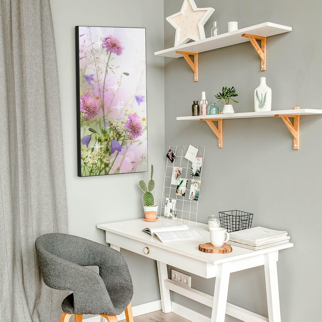 banjado® Magnettafel 37 x 78cm / Magnetwand aus Metall/Magnetpinnwand als Memoboard/Pinnwand Magnett