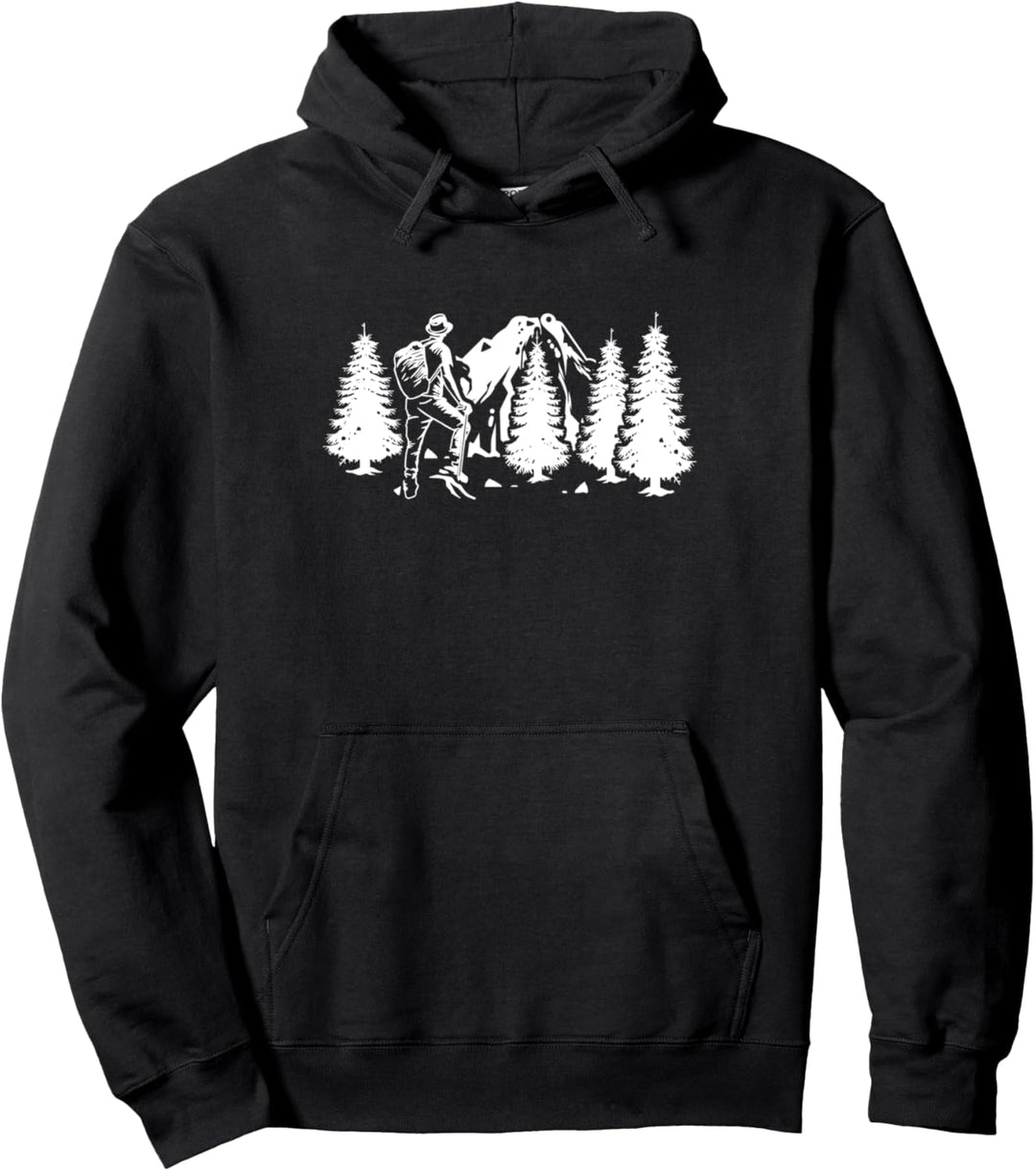Wandern Spruch Wald Berge Westerwälder Wandern Pullover Hoodie
