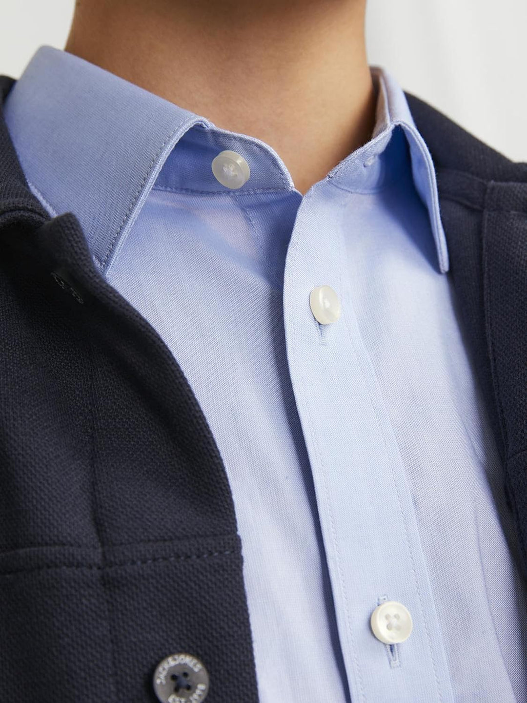 JACK & JONES Boy Oberhemd Oberhemd Junior 128 Cashmere Blue, 128 Cashmere Blue