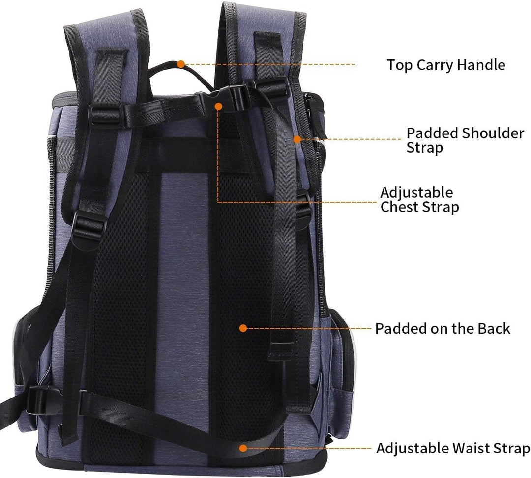 Morpilot Katzenrucksack, Hunderucksack für Katzen Hunde, Faltbare Haustier Rucksack mit Transparente