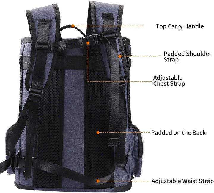 Morpilot Katzenrucksack, Hunderucksack für Katzen Hunde, Faltbare Haustier Rucksack mit Transparente