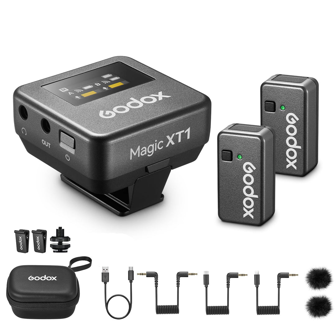 GODOX Cube-SC Kit2 2.4G Wireless Microphone Kompatibel mit Typ-C Android Phones iPhone 15, Rauschunt