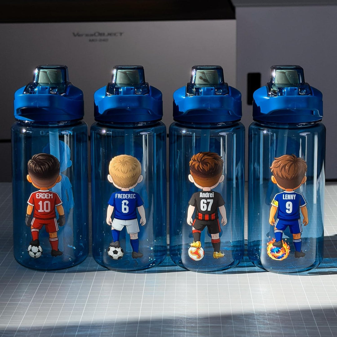 EarlyBird Little Bud Trinkflasche Mein Klub mit personalisierten Fussball-Avatar zum selbst gestalte