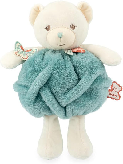 KALOO - Feder – Liebesblase Bär grün – Teddybär weich 23 cm – kleines Kuscheltier Baby – entwickelt