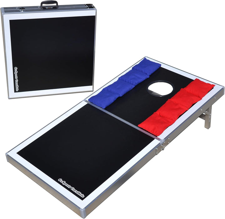 GoSports Klassisches Cornhole Set in regulärer Grösse – enthält 8 Sitzsäcke und Regeln