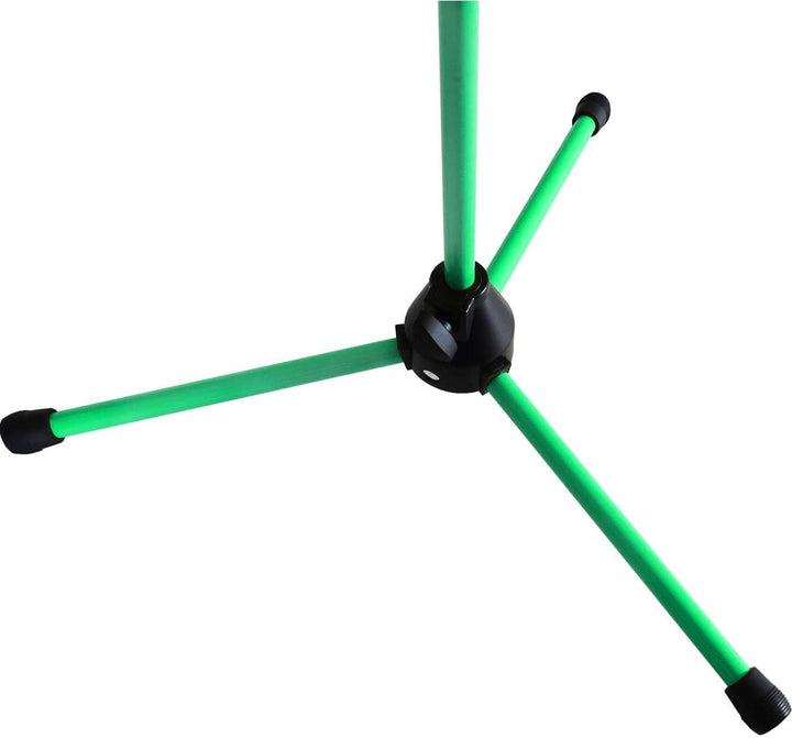 keepdrum MS106 Mikrofonständer Mikrofonstativ mit Galgen u. Metall-Sockel + Tragetasche SB-03 (Grün)