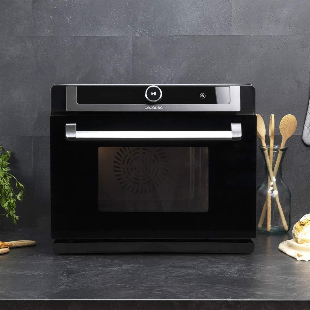 Cecotec Dampfofen Bake&amp;Steam 4000 Combi Gyro. 2400W, 3-in-1-Ofen: Dampf, Konvektion und Ölfritteuse,