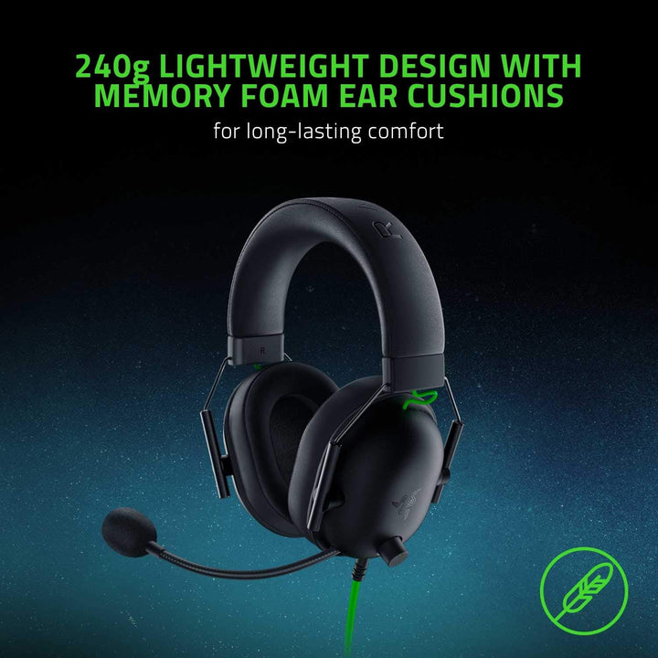 Razer BlackShark V2 X Gaming-Headset: 7.1 Surround Sound – 50 mm Treiber – Memory-Schaumstoff-Kissen