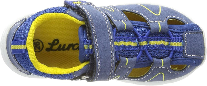 Lurchi Jungen Bort Sandale 21 EU Cobalt Yellow, 21 EU Cobalt Yellow