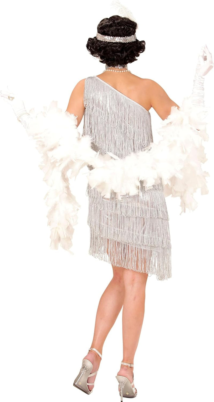 "FLAPPER" (dress, choker, headband with feather) - (XL), XL