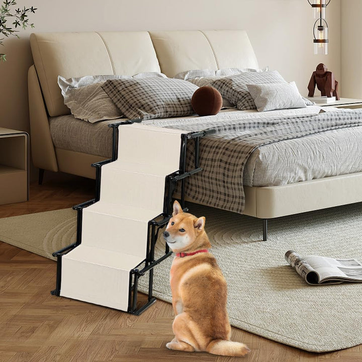 Faltbare Hundetreppe Auto, 4 Stufen, Leichte Kletterleiter für Hunde und Katzen hundetreppe grosse H