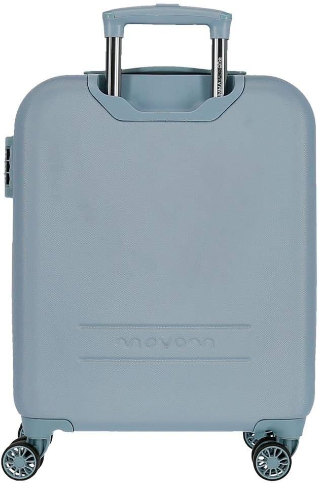 Movom Riga Kabinenkoffer Blau 40x55x20 cms Hartschalen ABS Kombinationsschloss 37L 2,8Kgs 4 Doppelrä