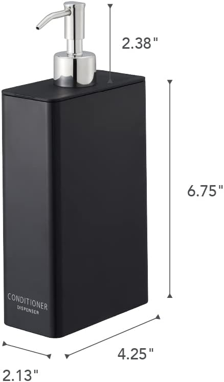 YAMAZAKI Spülungsspender Home Conditioner Moderne Flaschenpumpe für Dusche | Kunststoff | Spender, A