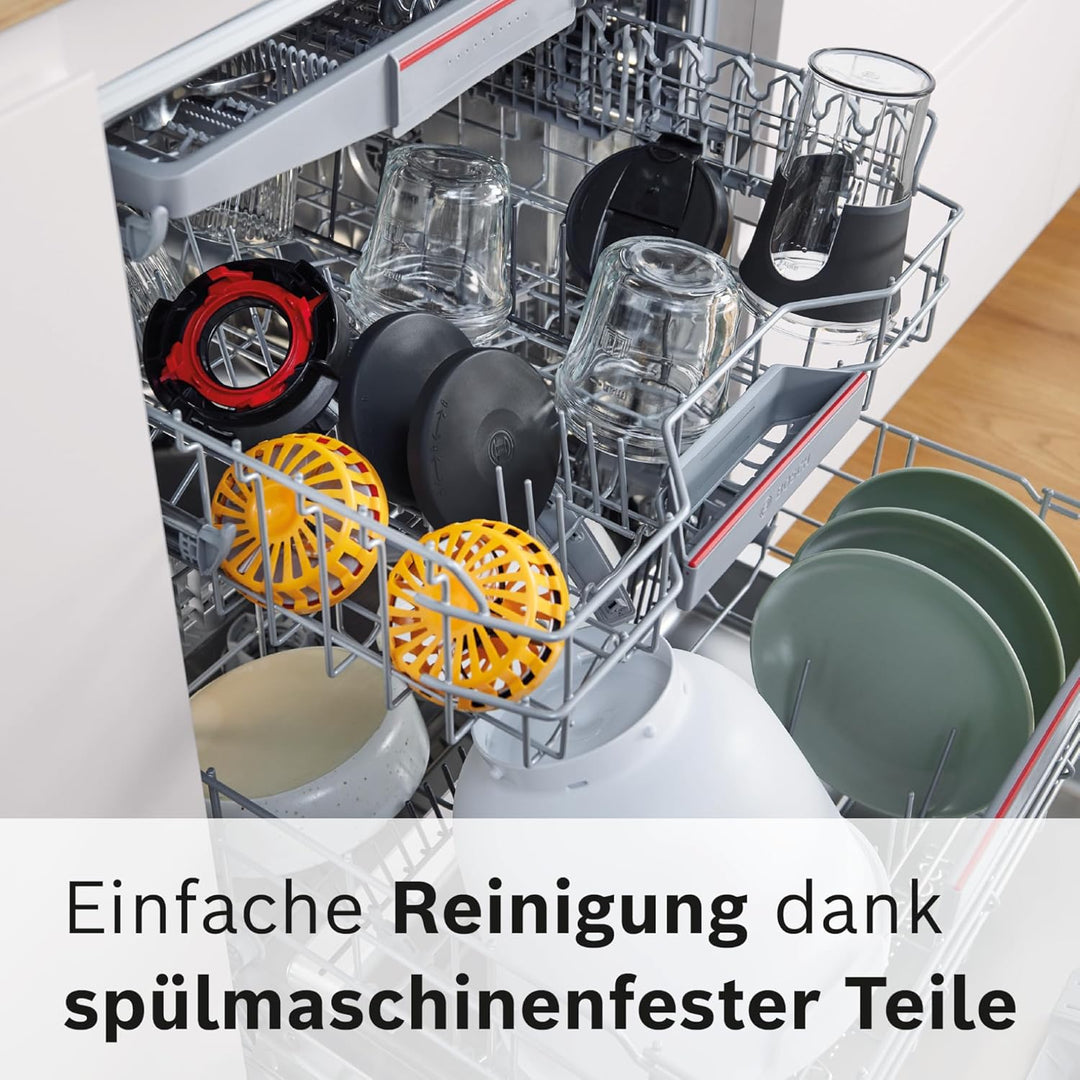 Bosch Multi-Zerkleinerer-Set MUZS68TM, 5-in-1, Mixen, Mahlen, Hacken, Aufbewahren, ToGo-Becher, Zube