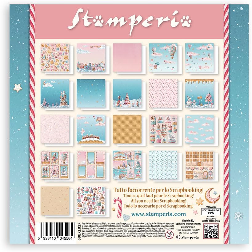 Stamperia - Scrapbook Paper Pad for Scrapbooking, Albums, Card Making, Bullet Journalling and More,