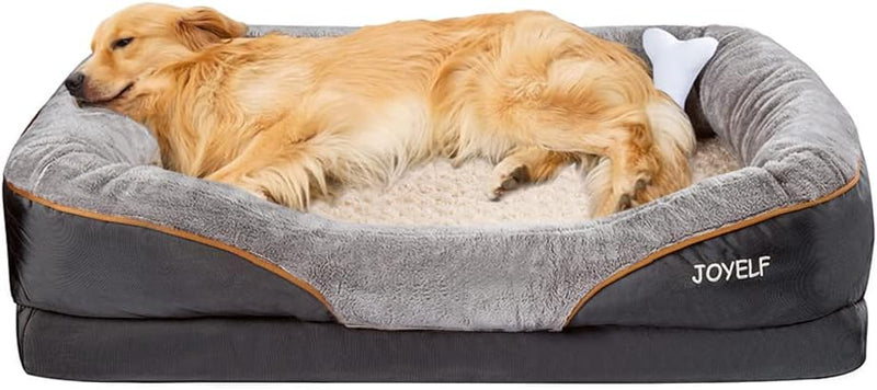 JOYELF XLarge Gedächtnisschaum Hundebett orthopädisches Hundebett & Sofa mit abnehmbarem waschbarem