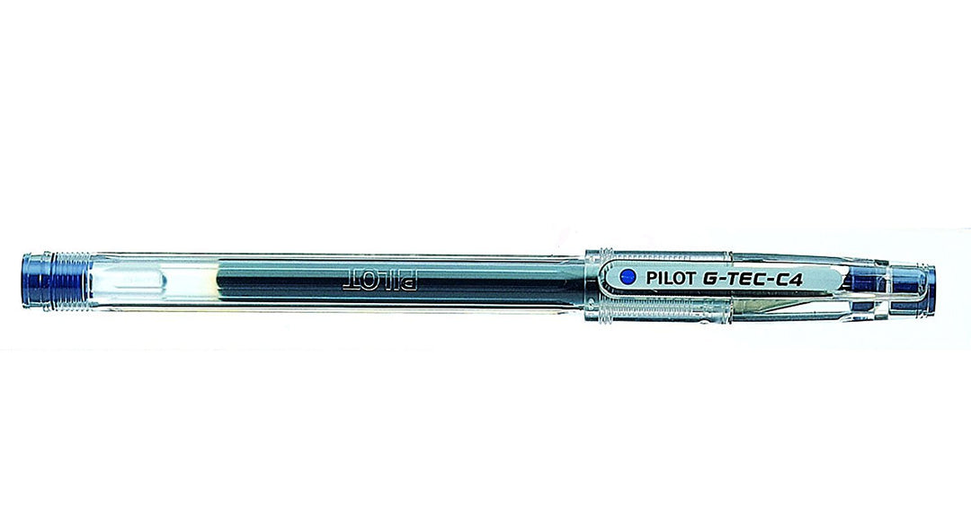 Pilot G Tec C4 Gelschreiber Micro 0,4 mm Schreibspitze 0,2 mm Strichbreite 12 Stück blau, blau